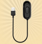 Кабель USB для фитнес-браслета Xiaomi MI Band 4, Walker, черный