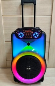 Блютуз-колонка NDR-Y12,40W, пульт + , беспроводной микрофон, черный