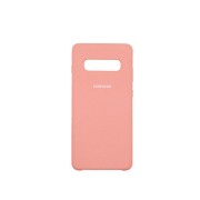 Чехол-накладка для Samsung A60 серия "Оригинал", Soft Touch, светло-розовый