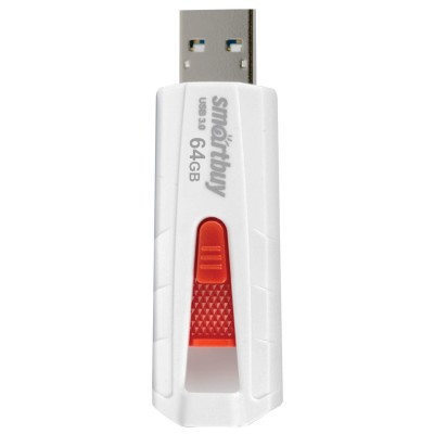 USB 64GB SmartBuy UFD 3.0 IRON White/Red (SB64GBIR-W3) бело-красный