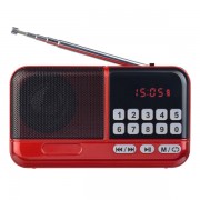 Perfeo радиоприемник цифровой ASPEN FM+ 87.5-108МГц/ MP3/ питание USB или 18650 (i20), красный