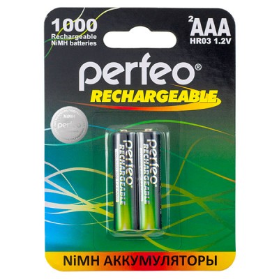 Perfeo AAA1000mAh/2BL Аккумулятор (комплект 2 штуки - цена за 1 шт)