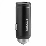 AЗУ WALKER WCR-23, 1 USB разъем (2,4 А) блочок, быстрый заряд QC3.0, черное