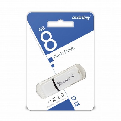 USB 8GB SmartBuy Paean series (SB8GBPN-W), белый