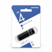 USB 4GB SmartBuy Quartz Series (SB4GBQZ-K), черный