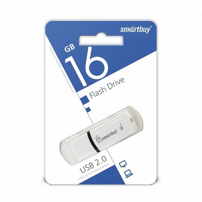 USB 16GB SmartBuy Paean Series (SB16GBPN-W), белый