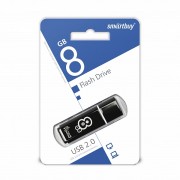 USB 8GB SmartBuy Glossy series (SB8GBGS-K), черный