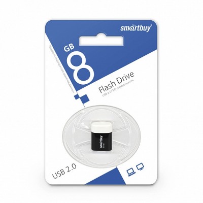 USB 8GB SmartBuy LARA series (SB8GBLara-K), черный