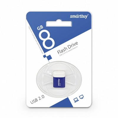 USB 8GB SmartBuy LARA series (SB8GBLara-B), синий