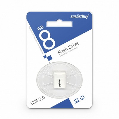 USB 8GB SmartBuy LARA series (SB8GBLara-W), белый