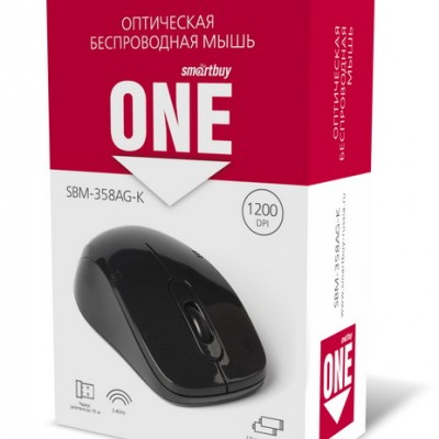 Мышь беспроводная Smartbuy ONE 358AG-K (SBM-358AG-K), черный