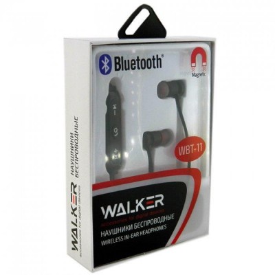 Наушники WALKER Bluetooth WBT-11, серый