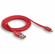 Кабель MICRO-USB Walker C755, красный