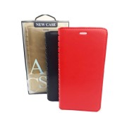Чехол-книга для Nokia 7 Plus, красная, New Case, горизонтальная с магнитом