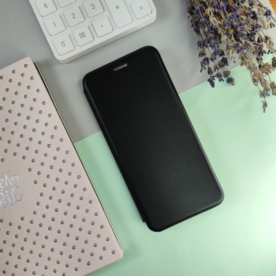 Чехол-книга для Xiaomi Mi A3, Open Fashion, горизонтальный, черный