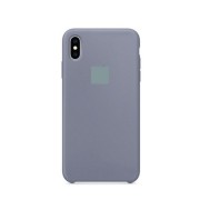Чехол-накладка для iPhone XS Max серия "Оригинал", серо-голубой