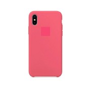 Чехол-накладка для iPhone X серия "Оригинал", ярко-розовый