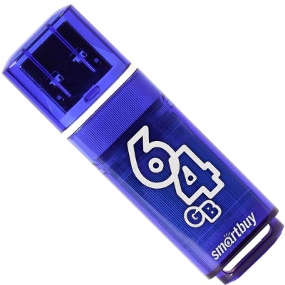 USB 64GB SmartBuy Glossy Series (SB64GBGS-K), черный