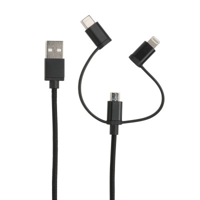 Универсальный USB Кабель 3в1 iPhone 4/micro USB/mini USB