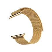 Ремешок для Apple Watch 42-44mm, "Миланская петля" металлический, золотой