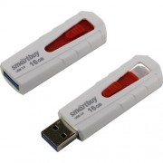 USB 16GB SmartBuy UFD 3.0 IRON White/Red (SB16GBIR-W3), бело-красный