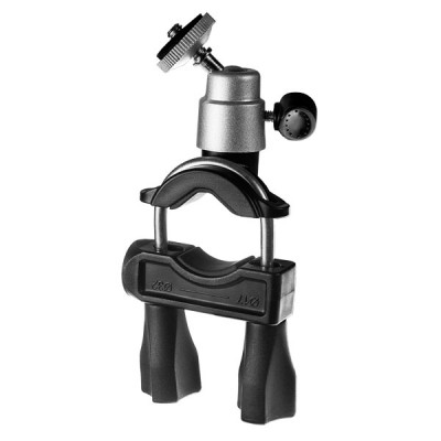 Perfeo-301 Держатель для фото/видео камер/ на руль велосипеда или штангу/ металл/ черный+серебр.