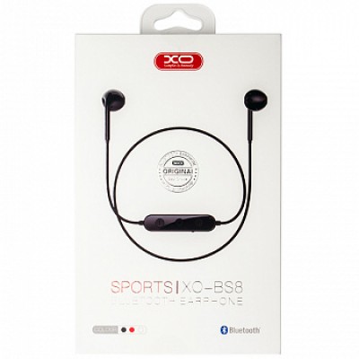 Наушники Bluetooth XO BS08 sport, черный