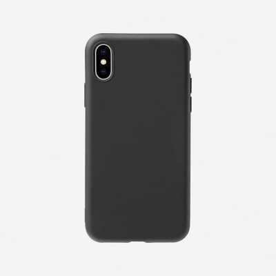 Чехол-накладка силиконовый для iPhone XS Max Breaking, черный