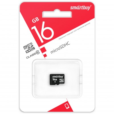 Micro SD 16GB Smartbuy (Class 10) без адаптера LE (SB16GBSDCL10-00LE)