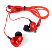 MP3 наушники ZN666, вакуумные, красный
