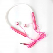 MP3 наушники Sport N2, вакуумные, с шейным обручем, розовый
