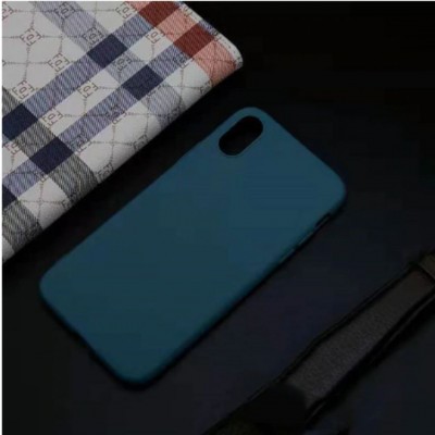 Чехол-накладка для iPhone XS Max серия "Оригинал" №20, синий кобальт