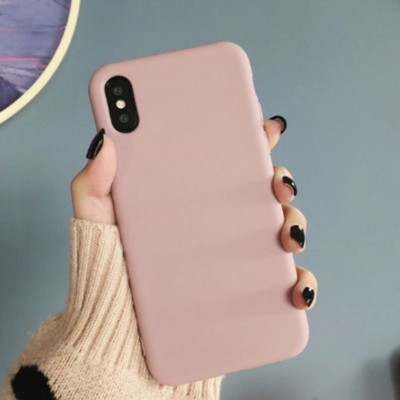 Чехол-накладка для iPhone XR серия "Оригинал" №19, песочно-розовый
